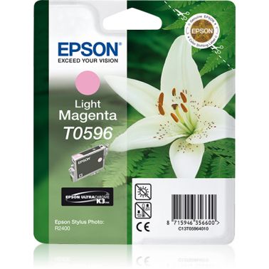 Epson C13T05964010/T0596 Ink cartridge light magenta, 520 pages 13ml for Epson Stylus Photo R 2400