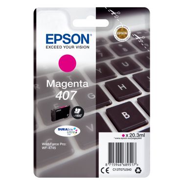 Epson C13T07U340/407 Ink cartridge magenta, 1.9K pages ISO/IEC 19752 20,3ml for Epson WF 4745