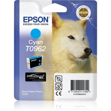 Epson C13T09624010/T0962 Ink cartridge cyan, 1.51K pages 11.4ml for Epson Stylus Photo R 2880