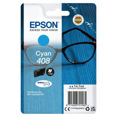 Epson C13T09J24010/408 Ink cartridge cyan, 1.1K pages 14,7ml for Epson WF-C 4810