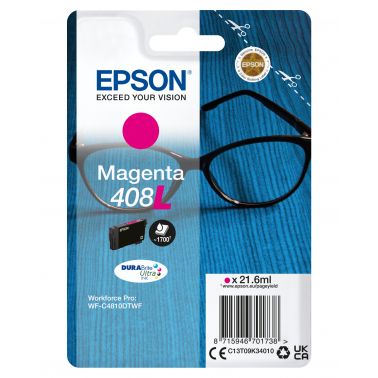 Epson C13T09K34010/408L Ink cartridge magenta high-capacity, 1.7K pages 21,6ml for Epson WF-C 4810