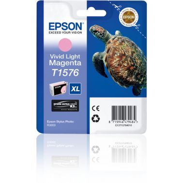 Epson C13T15764010/T1576 Ink cartridge light magenta 25.9ml for Epson Stylus Photo R 3000