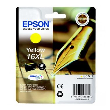 Epson C13T16344012 (16XL) Ink cartridge yellow, 450 pages, 7ml