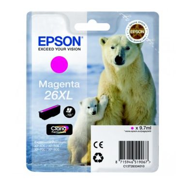 Epson C13T26334012 (26XL) Ink cartridge magenta, 700 pages, 10ml