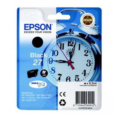 Epson C13T27014012 (27) Ink cartridge black, 350 pages, 6ml