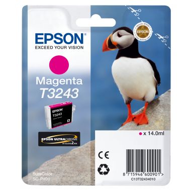 Epson C13T32434010/T3243 Ink cartridge magenta, 980 pages 14ml for Epson SC-P 400