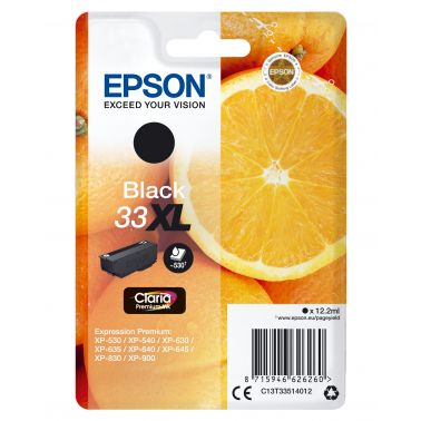 Epson C13T33514012/33XL Ink cartridge black high-capacity, 530 pages ISO/IEC 24711 12,2ml for Epson XP 530