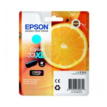 Epson C13T33624012 (33XL) Ink cartridge cyan, 650 pages, 9ml