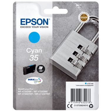 Epson C13T35824010/35 Ink cartridge cyan, 650 pages 9,1ml for Epson WF-4720