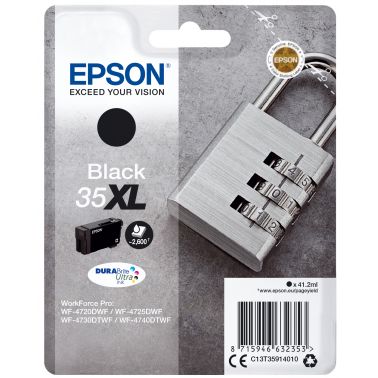 Epson C13T35914010/35XL Ink cartridge black high-capacity, 2.6K pages ISO/IEC 24711 41,2ml for Epson WF-4720