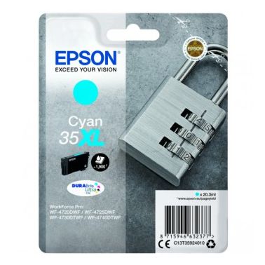 Epson C13T35924010 (35XL) Ink cartridge cyan, 1.9K pages, 20ml