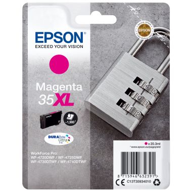 Epson C13T35934010/35XL Ink cartridge magenta high-capacity, 1.9K pages 20,3ml for Epson WF-4720