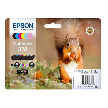 Epson C13T37884010 (378) Ink cartridge multi pack, 5,5ml 3x4,1ml 2x4,8ml, Pack qty 6