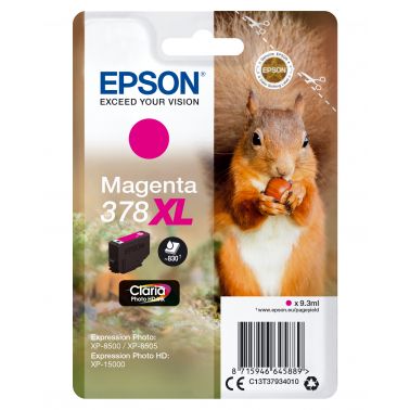 Epson C13T37934010/378XL Ink cartridge magenta high-capacity, 830 pages 9,3ml for Epson XP 15000/8000