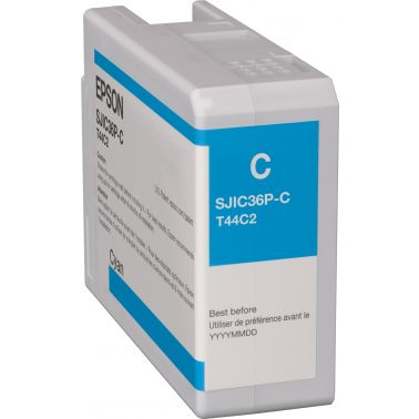 Epson C13T44C240/SJIC-36-P-C Ink cartridge cyan 80ml for Epson ColorWorks C 6000