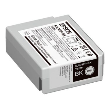 Epson C13T52M140/SJIC-42-P-BK Ink cartridge black glossy 50ml for Epson CW C 4000 BK