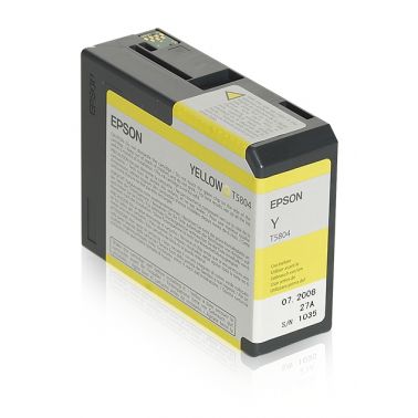 Epson C13T580400/T5804 Ink cartridge yellow 80ml for Epson Stylus Pro 3800/3880