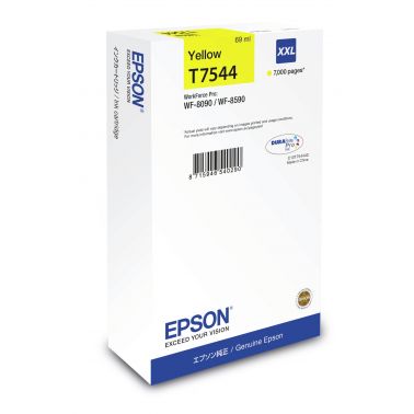 Epson C13T754440/T7544 Ink cartridge yellow, 7K pages ISO/IEC 24711 69ml for Epson WF 8090