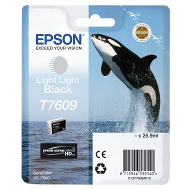 Epson C13T76094010/T7609 Ink cartridge light light black, 1.2K pages 25,9ml for Epson SC-P 600