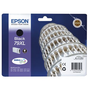 Epson C13T79014010/79XL Ink cartridge black high-capacity, 2.6K pages 41.8ml for Epson WF 4630/5110