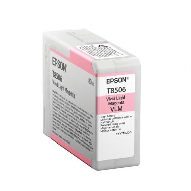 Epson C13T850600/T8506 Ink cartridge light magenta 80ml for Epson SC-P 800