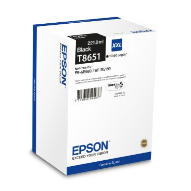 Epson C13T865140 (T8651) Ink cartridge black, 10K pages, 221ml