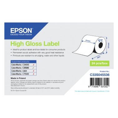 Epson C33S045536 Format-etikettes