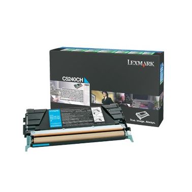 Lexmark C5240CH Toner-kit cyan high-capacity return program, 5K pages/5% for Lexmark C 524/532/534