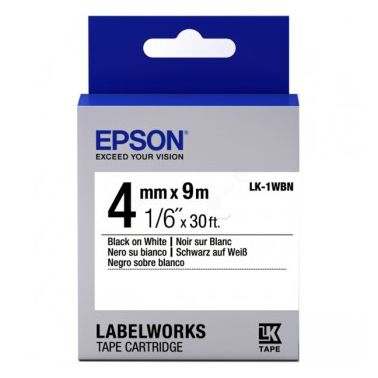 Epson C53S651001 (LK-1WBN) Ribbon, 4mm x 9m