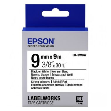 Epson C53S653007 (LK-3WBW) Ribbon, 9mm x 9m