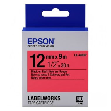 Epson C53S654007 (LK-4RBP) DirectLabel-etikettes, 12mm x 9m