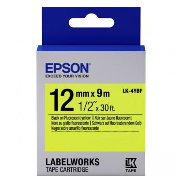 Epson C53S654010 (LK-4YBF) DirectLabel-etikettes, 12mm x 9m