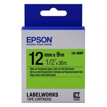 Epson C53S654018 (LK-4GBF) DirectLabel-etikettes, 12mm x 9m