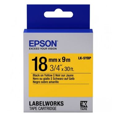 Epson C53S655003 (LK-5YBP) DirectLabel-etikettes, 18mm x 9m