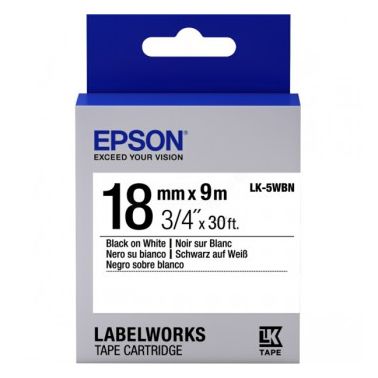 Epson C53S655006 (LK-5WBN) Ribbon, 18mm x 9m