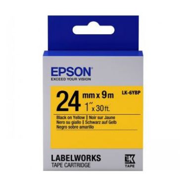 Epson C53S656005 (LK-6YBP) DirectLabel-etikettes, 24mm x 9m