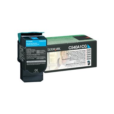 Lexmark C540A1CG Toner cyan return program, 1K pages ISO/IEC 19798 for Lexmark C 540/544/546