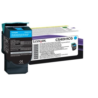 Lexmark C540H1CG Toner cyan return program, 2K pages ISO/IEC 19798 for Lexmark C 540/544/546