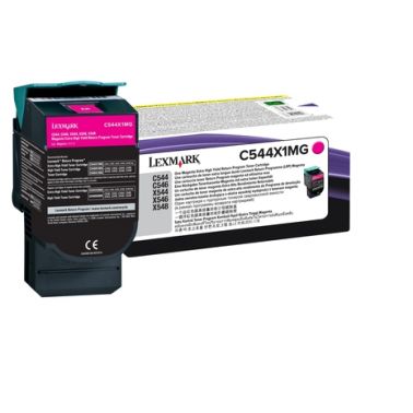 Lexmark C544X1MG Toner magenta extra High-Capacity return program, 4K pages ISO/IEC 19798 for Lexmark C 544/546