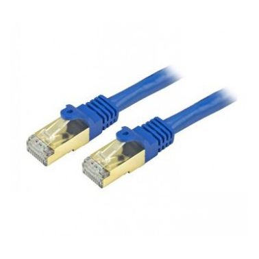 StarTech.com 10 ft CAT6a Ethernet Cable - 10 Gigabit Shielded Snagless RJ45 100W PoE Patch Cord - 10GbE STP Category 6a Network Cable w/Strain Relief - Blue Fluke Tested UL/TIA Certified