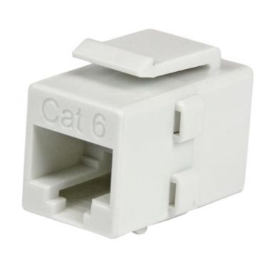 StarTech.com White Cat 6 RJ45 Keystone Jack Network Coupler - F/F