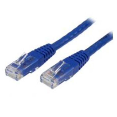 StarTech.com 10 ft Cat 6 Blue Molded RJ45 UTP Gigabit Cat6 Patch Cable - 10ft Patch Cord