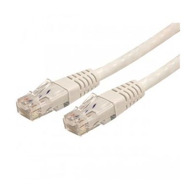 StarTech.com 10 ft Cat 6 White Molded RJ45 UTP Gigabit Cat6 Patch Cable - 10ft Patch Cord