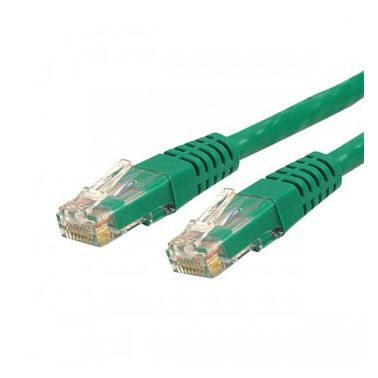 StarTech.com 1 ft Cat 6 Green Molded RJ45 UTP Gigabit Cat6 Patch Cable - 1ft Patch Cord