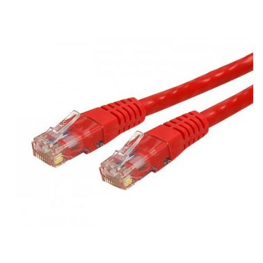 StarTech.com 3 ft Cat 6 Red Molded RJ45 UTP Gigabit Cat6 Patch Cable - 3ft Patch Cord