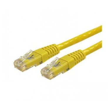 StarTech.com 7 ft Cat 6 Yellow Molded RJ45 UTP Gigabit Cat6 Patch Cable - 7ft Patch Cord