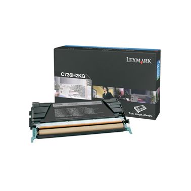 Lexmark C736H2KG Toner-kit black, 12K pages/5% for Lexmark C 736