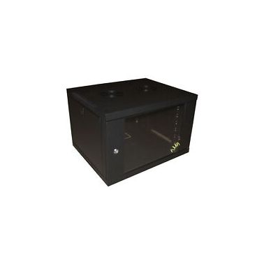 Eco NetCab 9U 450mm Deep 19" Wall Cabinet (W550xD450)- Black - Flatpack