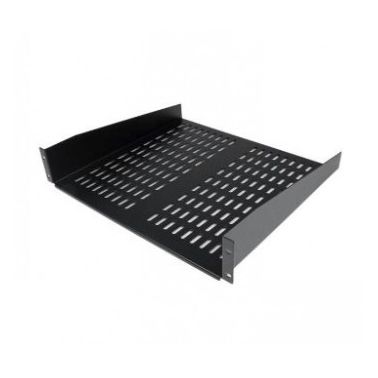 StarTech.com 2U 16in Universal Vented Rack Mount Cantilever Shelf - Fixed Server Rack Cabinet Shelf - 50lbs / 22kg