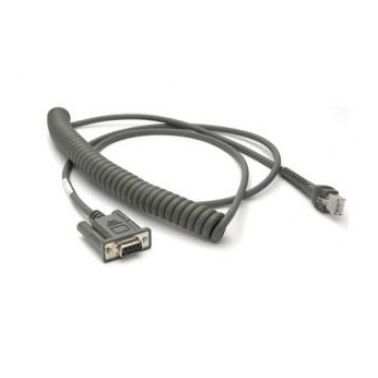 Zebra CBA-R37-C09ZBR serial cable Beige 2.74 m DB9